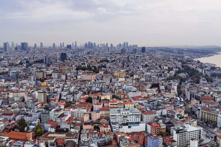 İstanbul’un havadan görünümü